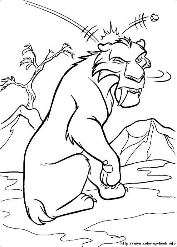 Ice Age coloring picture